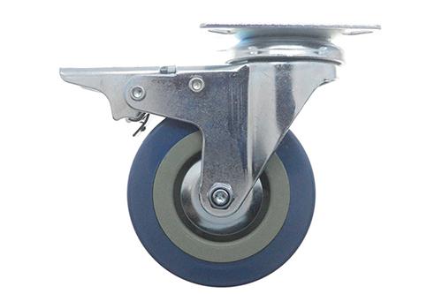 Grijze rubber wielen